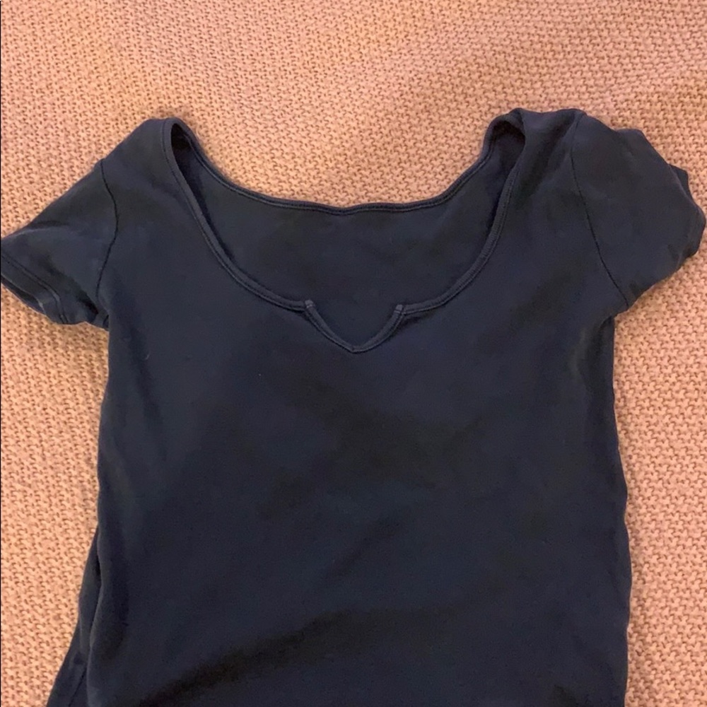 navy and girly shirt